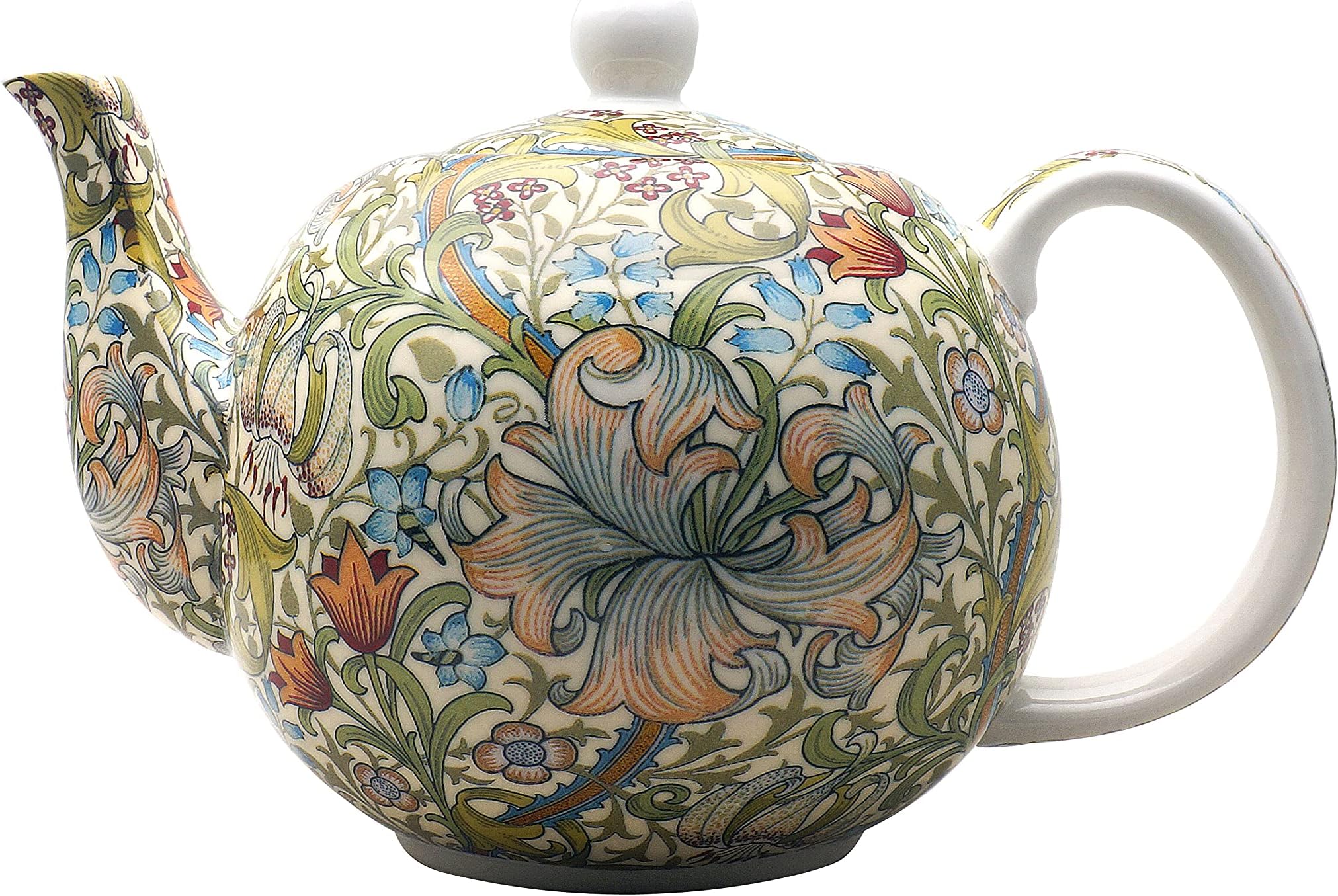 William Morris Golden Lilly 4 Cup Large TEAPOT Free UK Postage