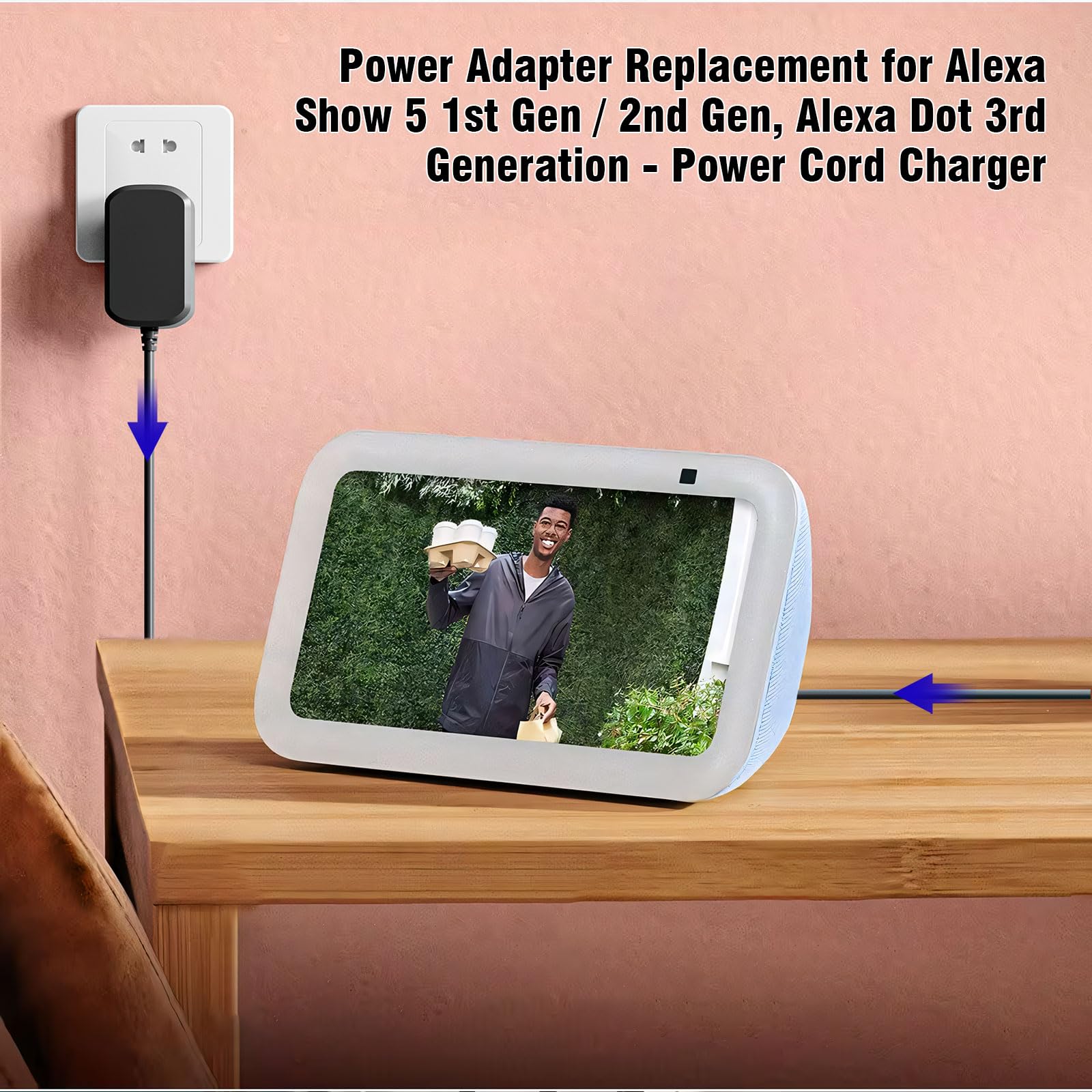 Echo Dot Kids Jippofu 12V 1.25A 15W AC Adapter Compatible With