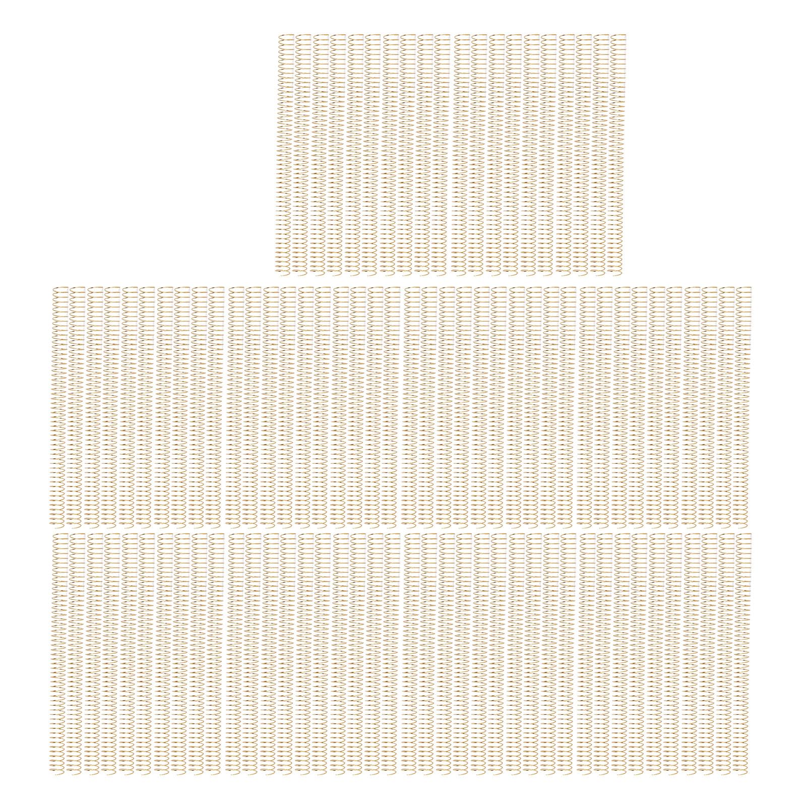 Spiralbindespulen-Set, 170 Blatt Kapazität, 19 Mm Durchmesser für A4-Bürodokumente, 100 Stück, Langfristige Produktivität, Bindespulenkamm für Geschäftsprojekte (GOLD)