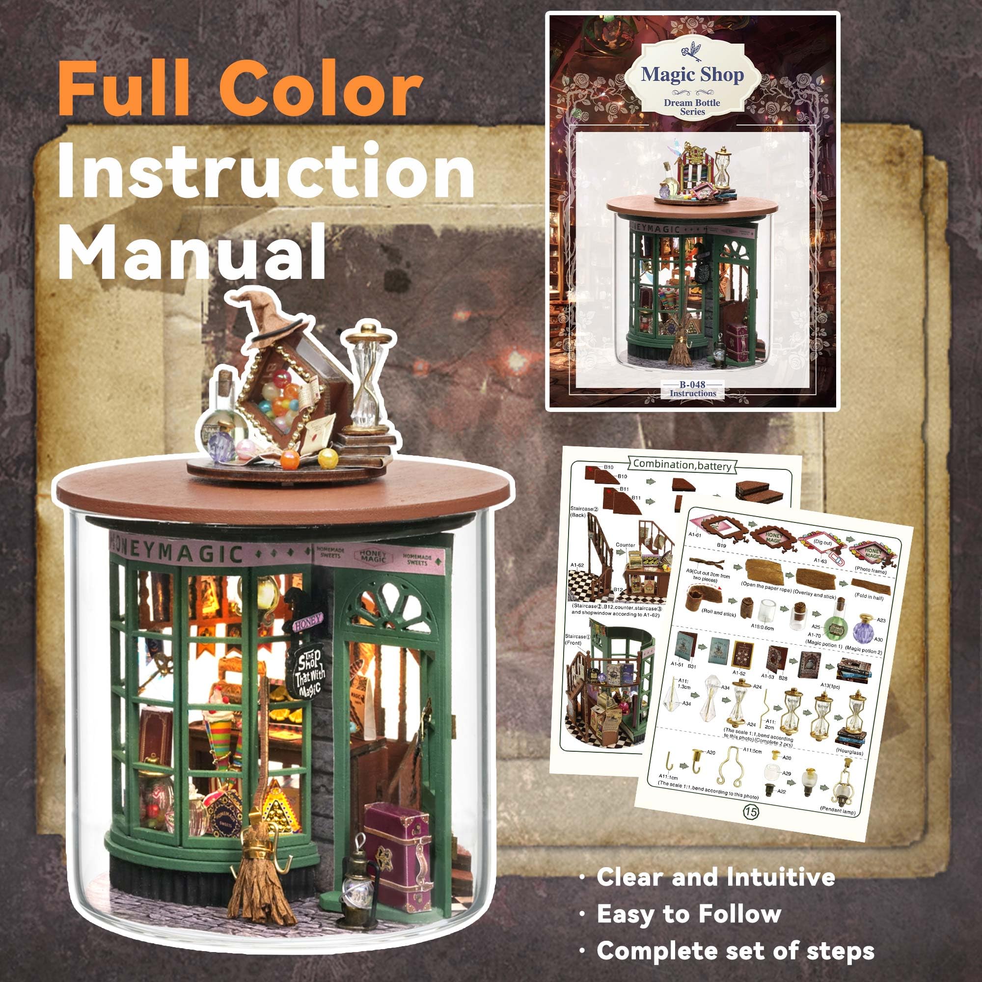 Amazon.com: Flever Dollhouse Miniature DIY House Kit Creative Room