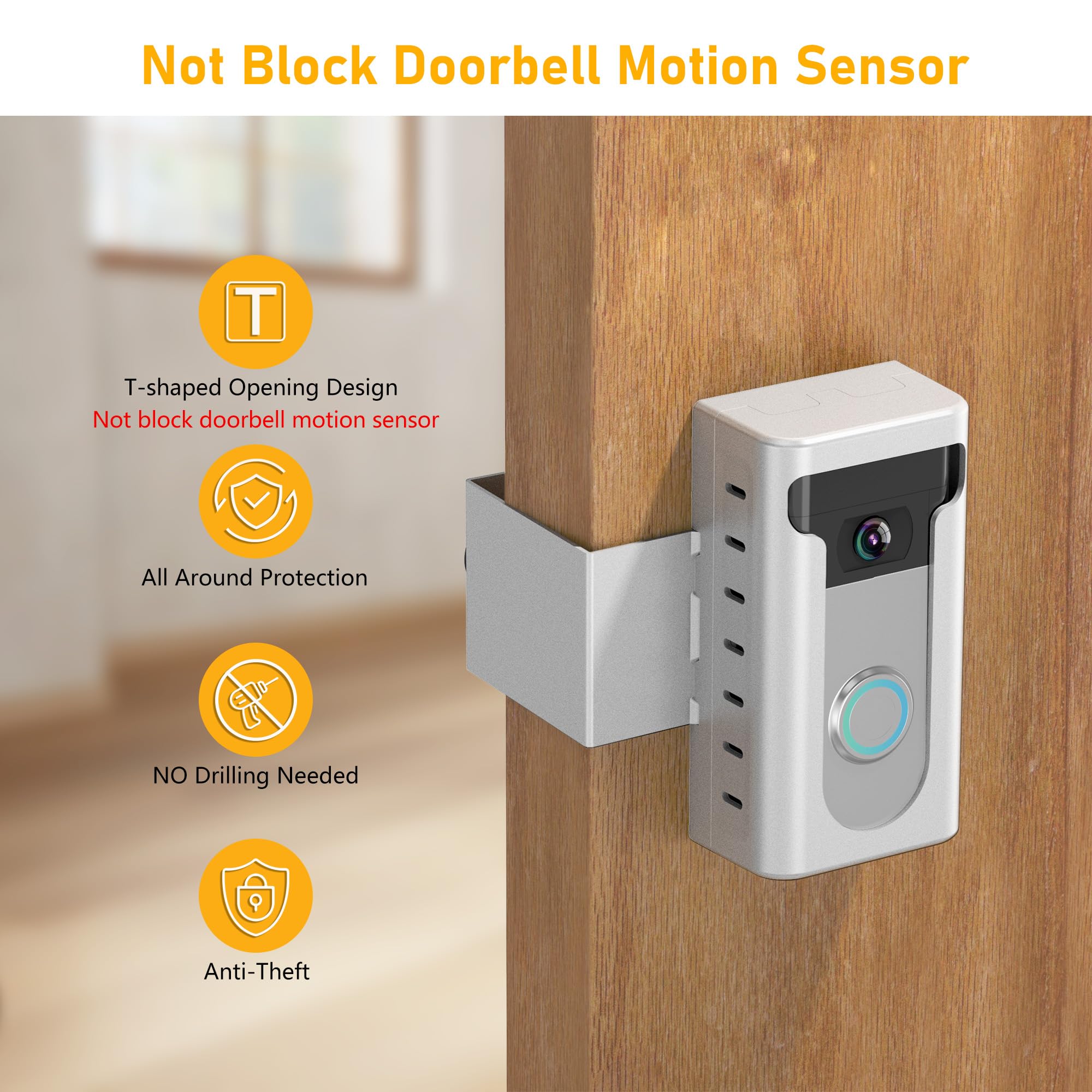 Ring Camera Holder Anti-Theft Doorbell Mount For Ring/Blink No