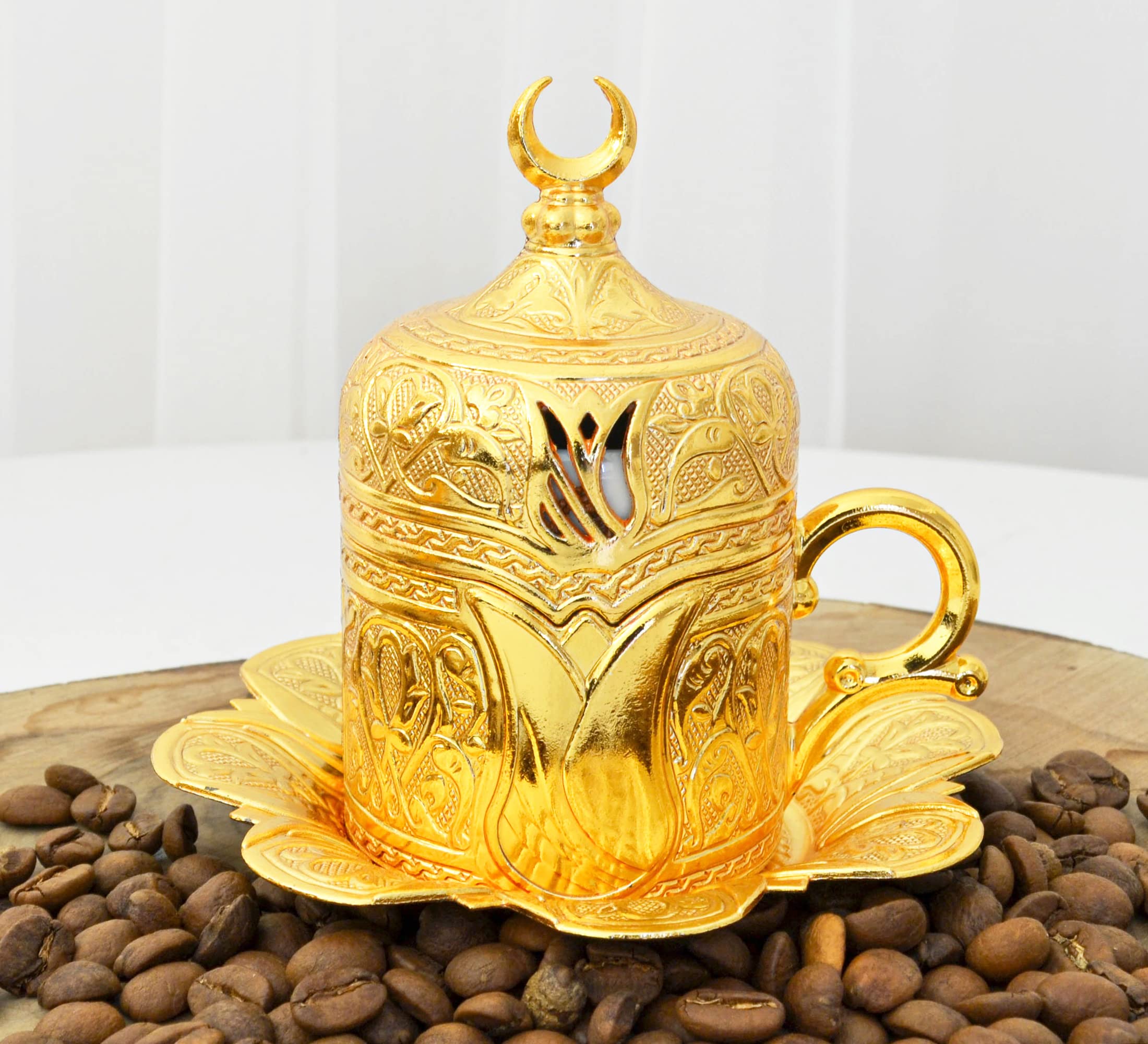 Amazon.co.jp: トルココーヒーセット、コーヒーカップ2個セット