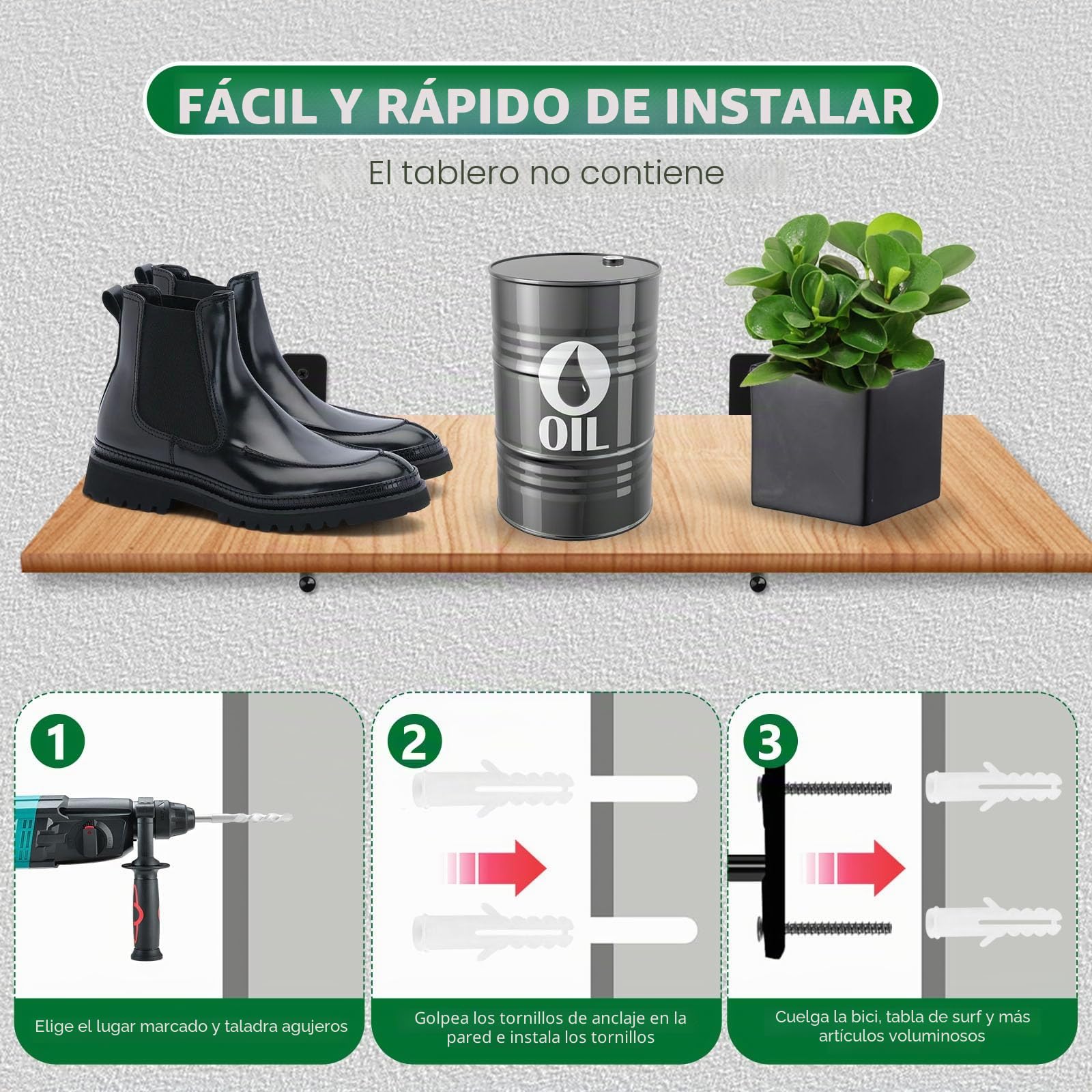 4 Pcs Ganchos Para Colgar, Colgador Bicicleta Pared, Gancho de Garaje, Soporte de Pared para Neumáticos, Soporte Montaje en Llanta para Garaje Herramientas, hasta 15 kg