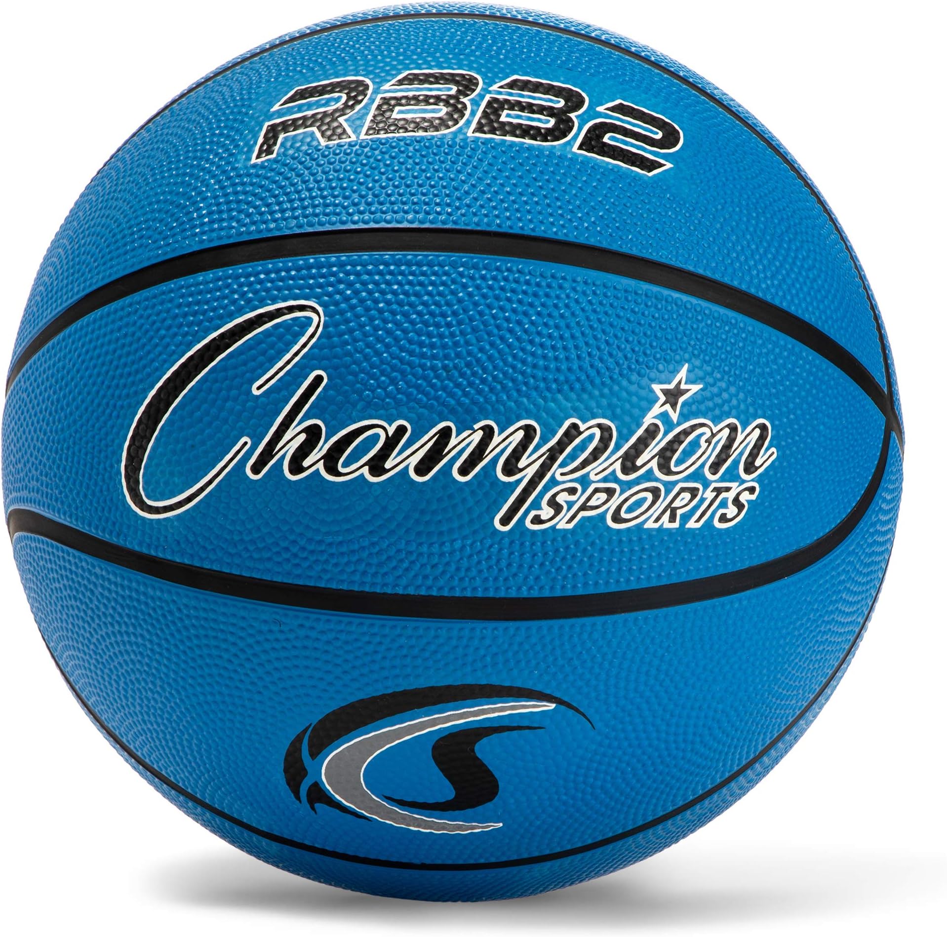 Champion Sports Rubber Basketballs – Durable Indoor & Outdoor Training & Recreational Game Balls, Multiple Sizes & Colors