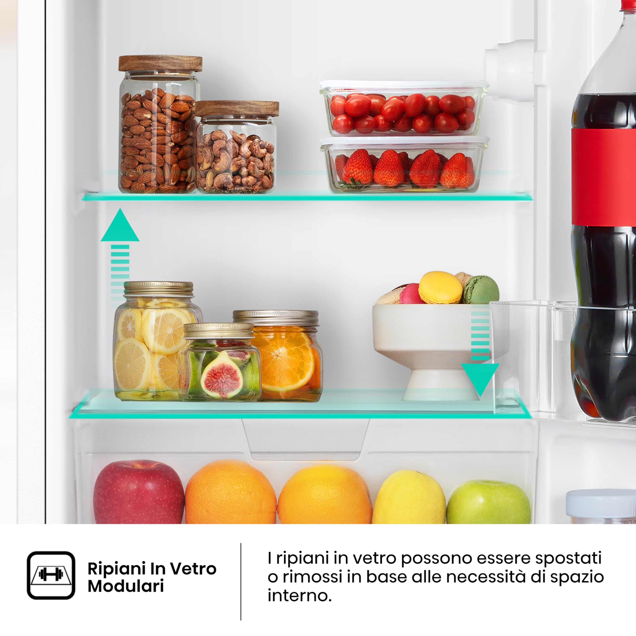 Hisense RR121D4AWE - Frigorifero Monoporta con cassetto fresh zone, Bianco, 94 L, classe E