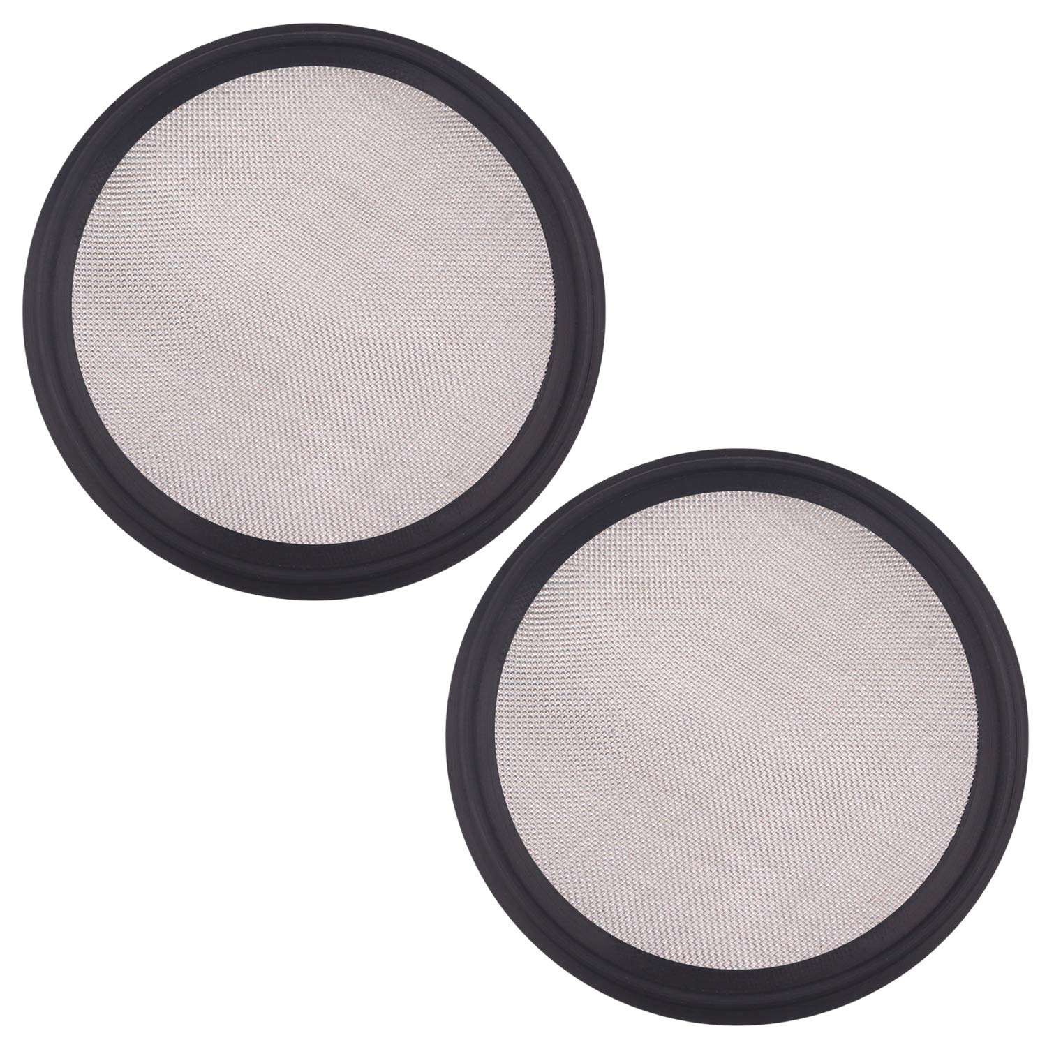 DERNORD 3" Sanitary Gasket FKM w/Stainless Screen - Tri Clamp Clover (Pack of 2) (100 Mesh)