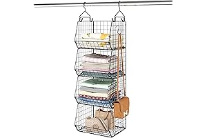 X-cosrack 4 Tier Closet Organizer System Hanging