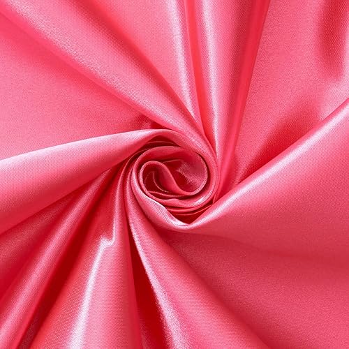 Charmeuse - Tela de satén nupcial para vestido de novia de 60 pulgadas por The Yard Charmuse (American Beauty, 1 yarda)