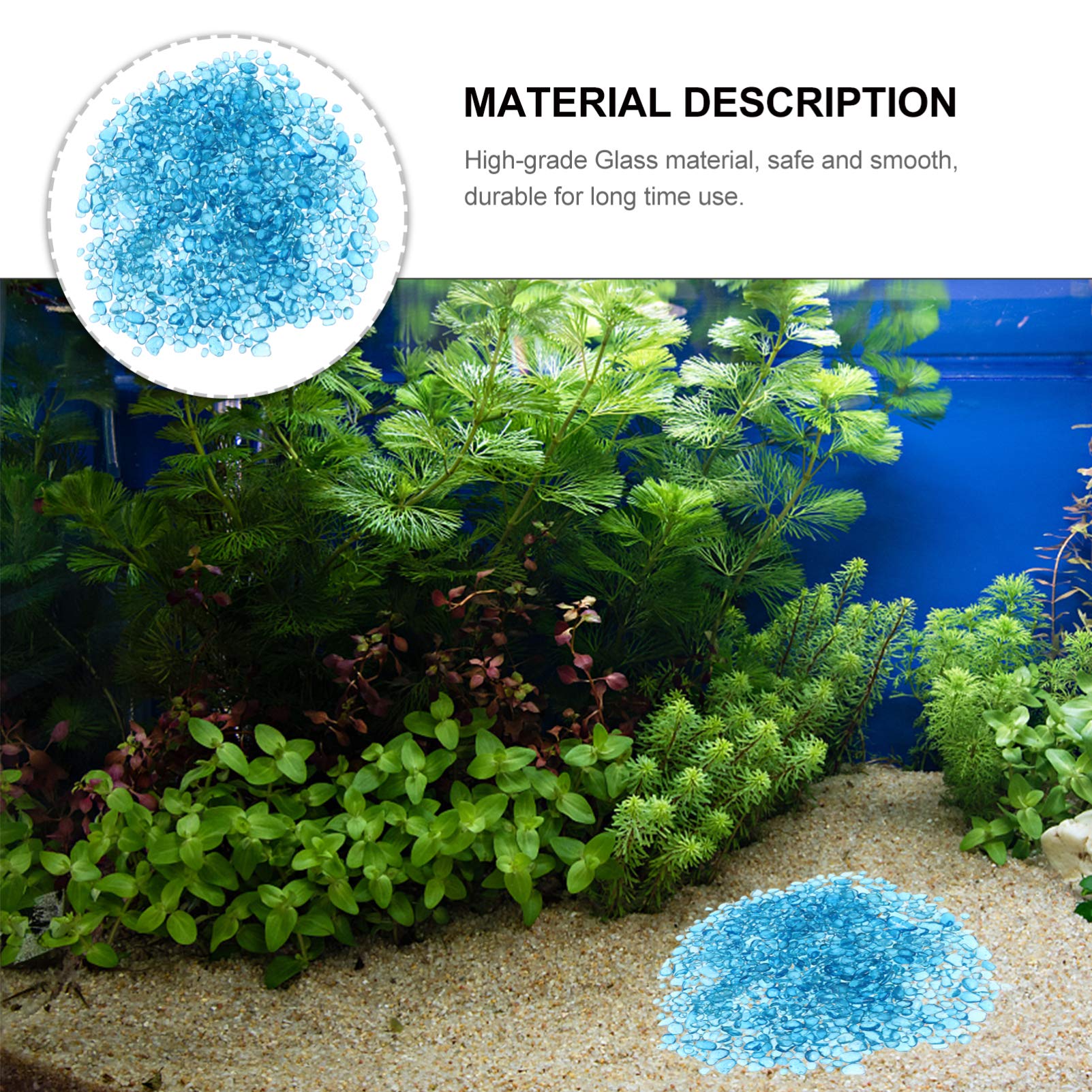 POPETPOP Gravier pour aquarium - Pierre décorative pour aquarium - Pierre de sable décorative