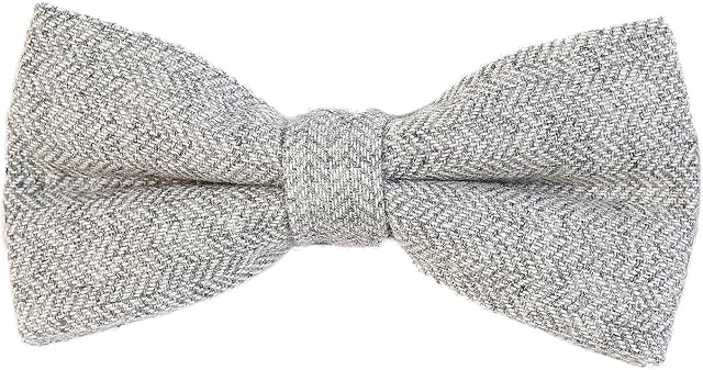 DonDon Mucha męska 12 x 6 cm bawełniana w kratę w stylu tweed zawiązana z płynną regulacją