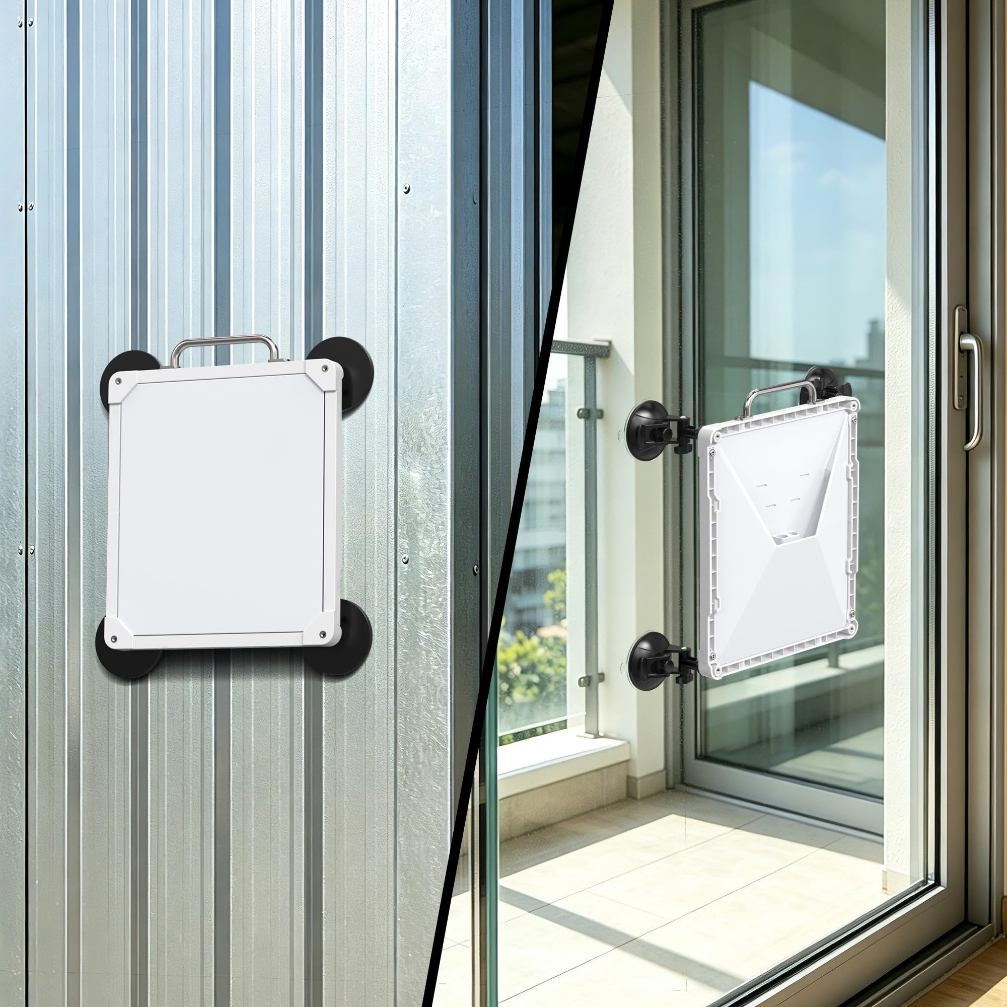 Kit di montaggio magnetico per Starlink, 2 in 1 ABS+PC, design di aspirazione con installazione senza attrezzi, per veicoli e uso marittimo