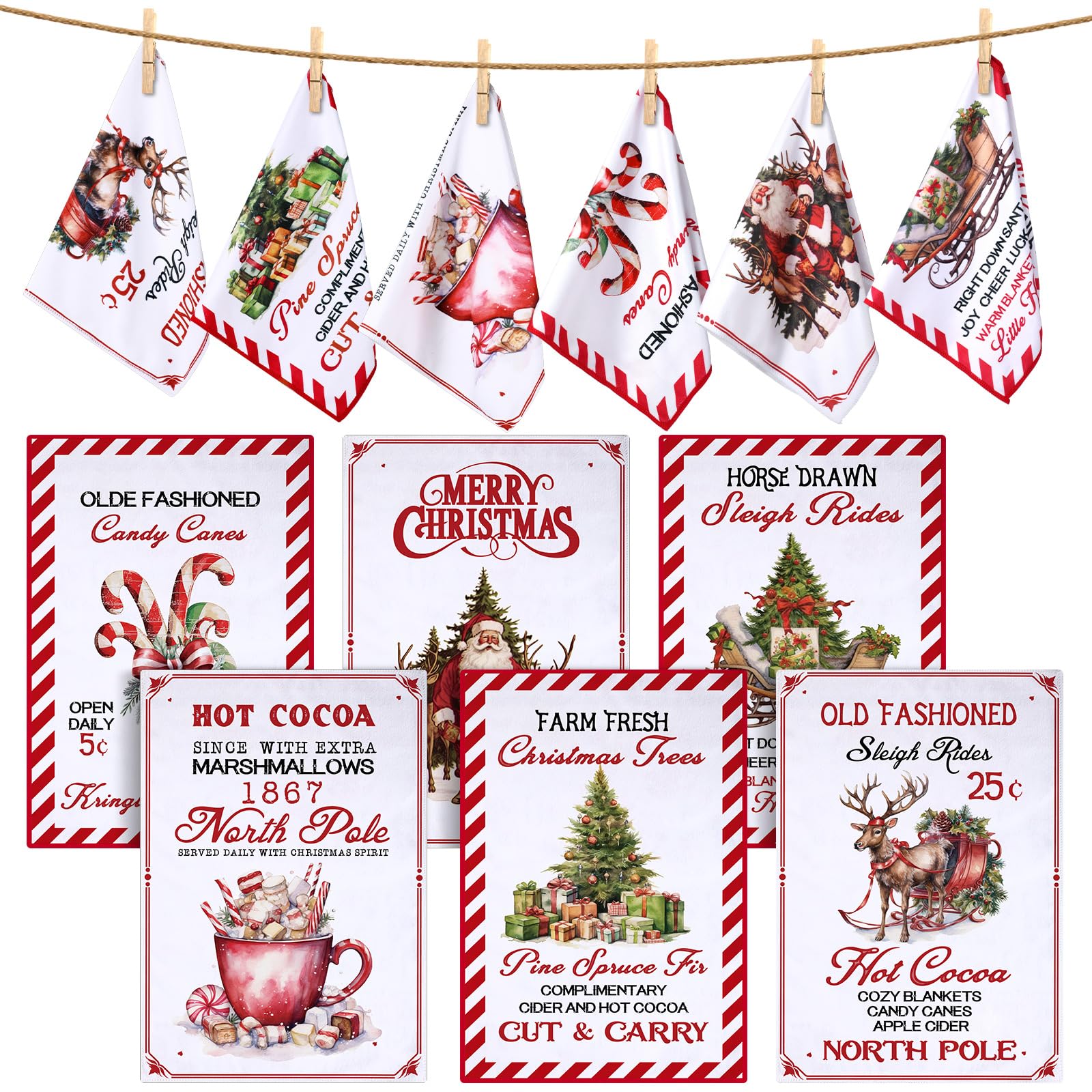 amazon-com-sunnyray-6-pcs-christmas-candy-cane-kitchen-towels-christmas-dish-towels-set-hot-cocoa-theme-12-x-18-inch-absorbent-hand-towels-for-christmas-kitchen-gifts-home-women-holiday-baking-cooking