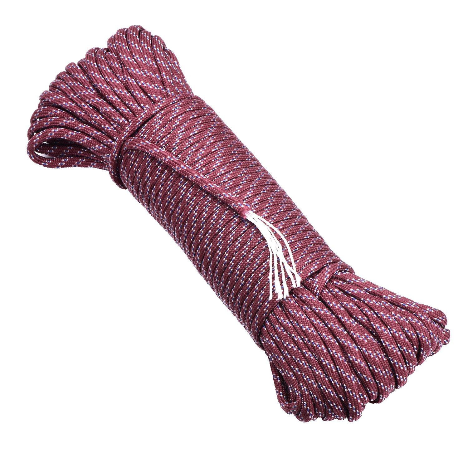 DonDon 98 ft, 30 m nylon cord Paracord survival DIY rope cord for outdoor camping activities 0.6 inch, 4 mm - Image 2