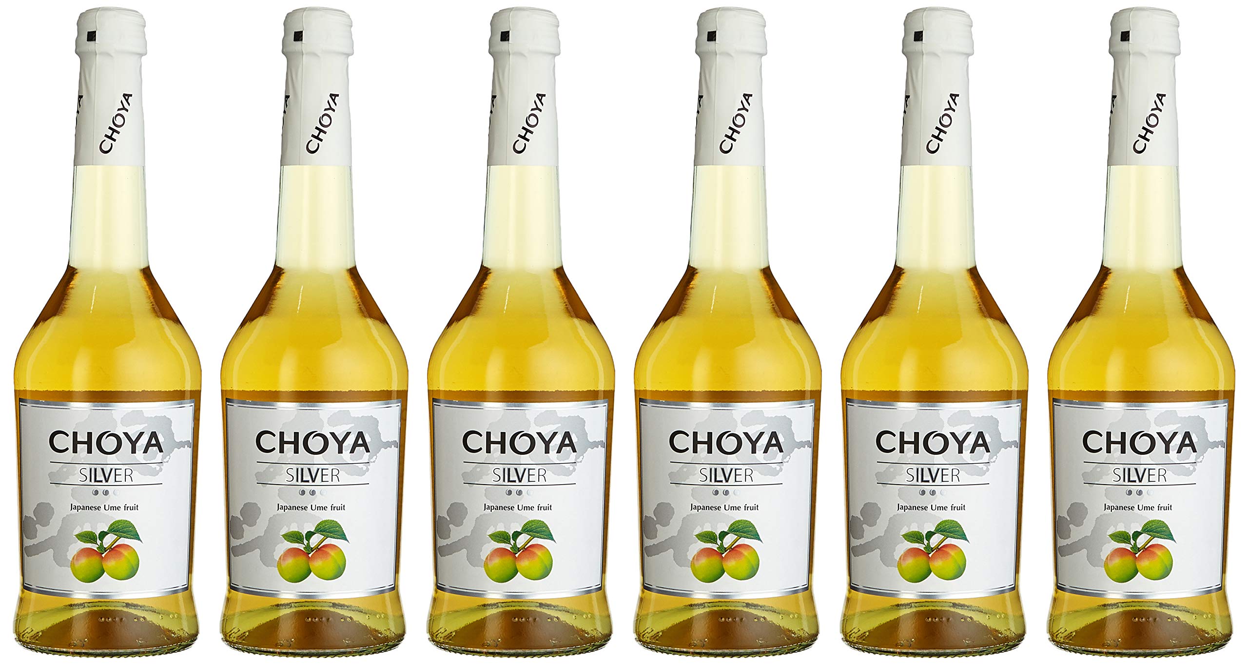 Choya Silver (Weinhaltiges Getränk, Ume Frucht, japanischer Pflaumenwein, fruchtig, süßlich, 10% vol.) 6er Pack (6 x 0,5 l)