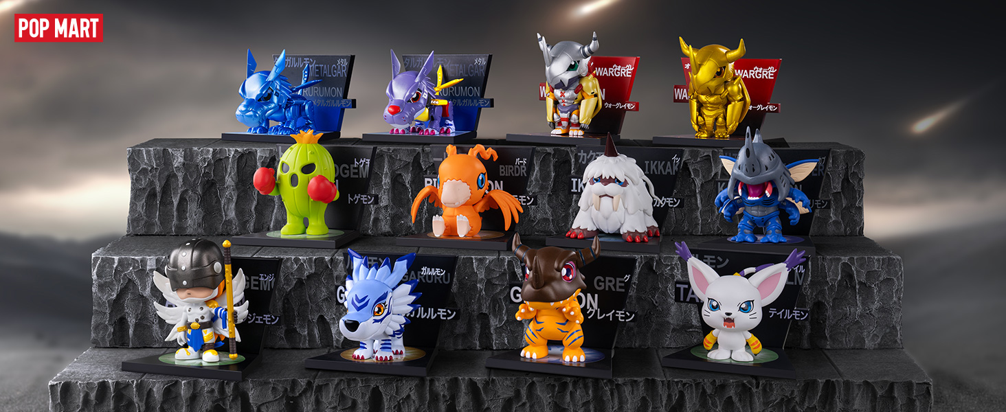 Amazon.com: POP MART Digimon Adventure Fridge Magnet Series Blind