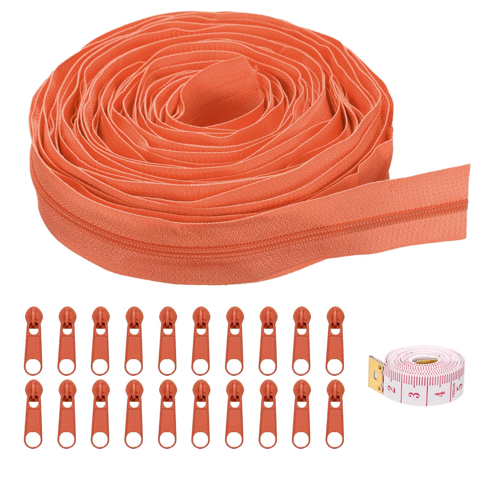 uxcell #3 10 Yards Nylon Coil Zippers