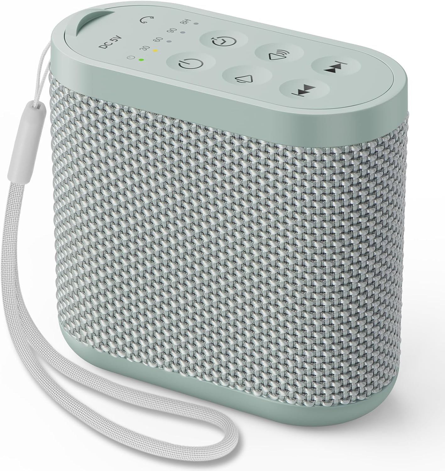 Transportable Sound Machine for Journey, White Noise Sound Machine for Sleeping, 52-Hour Lasting Mini Noise Machine with 21 High quality Non-looping Sounds, Headphone Jack, Reminiscence, Timer for Adults,Resort (Inexperienced)