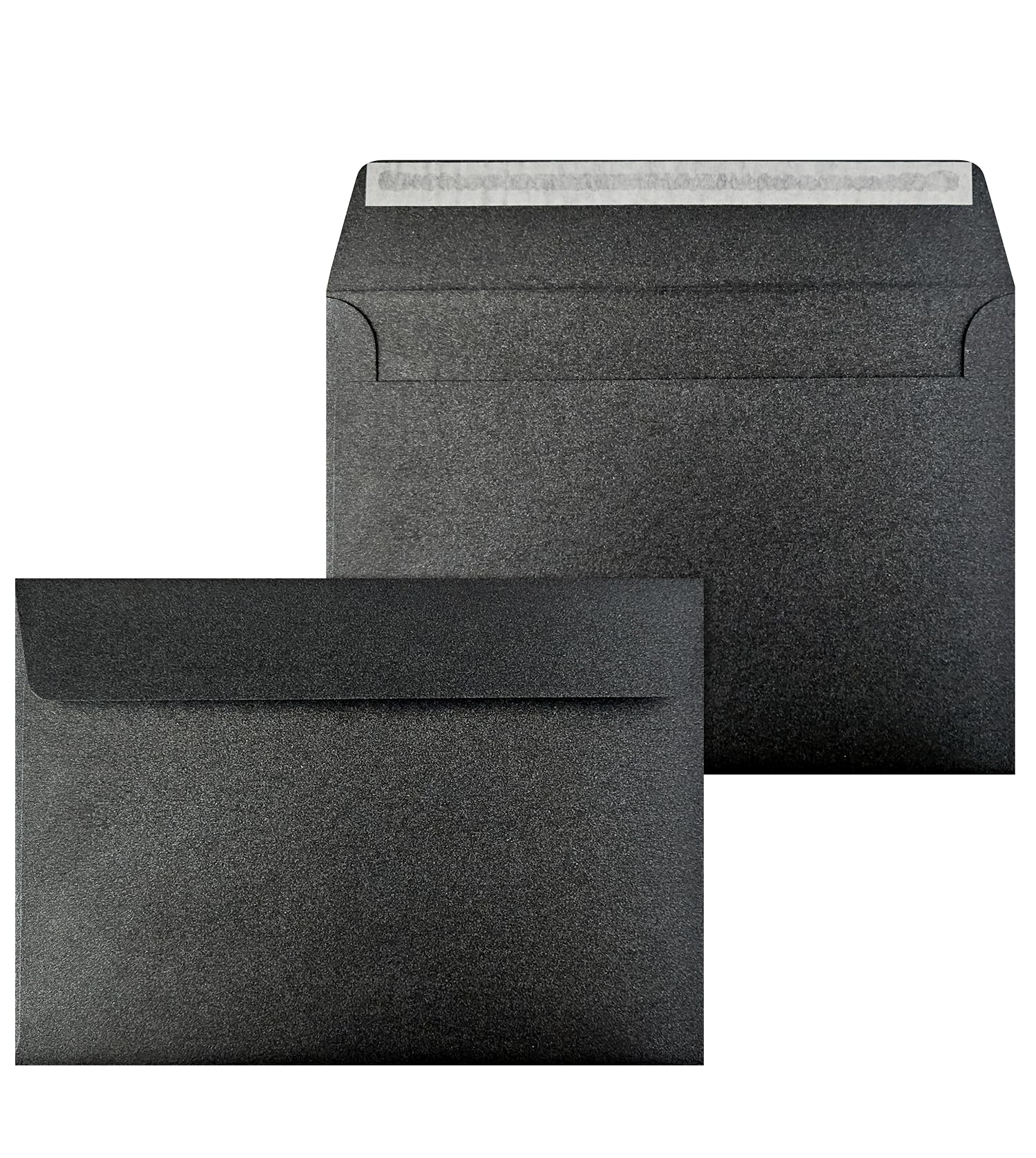 Netuno 20 Large Black Pearl envelopes C5 162 x 229 mm 6.4 x 9 in 120gsm Pearlescent Invitation Envelope Large Shimmer envelopes for A5 Letters Wedding Invitations Greeting Cards documents Postcards