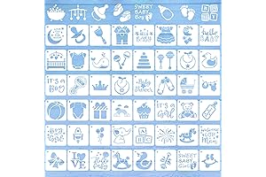 Augshy 56-Piece Baby Shower Stencils: Unleash Your Creativity with Endless Possibilities