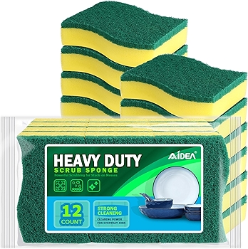 AIDEA Heavy Duty Stink-Free Scrub Sponge