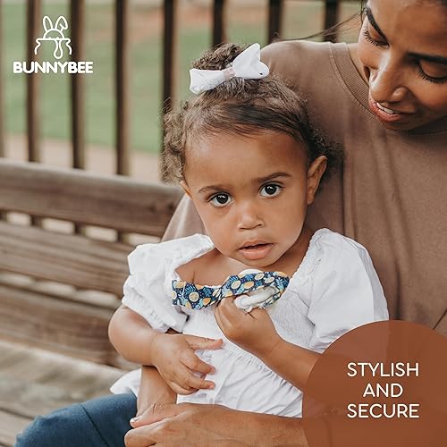 Miniatura 3 de BUNNYBEE Juego de pinzas para chupete neutro, paquete de 6 clips para chupete para niños y niñas, elegante y práctico mordedores para bebés, baby