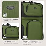 U.S. Traveler Unisex-Adult Lightweight Rolling 20" Carry on Luggage Softside Suitcase Luggage Set