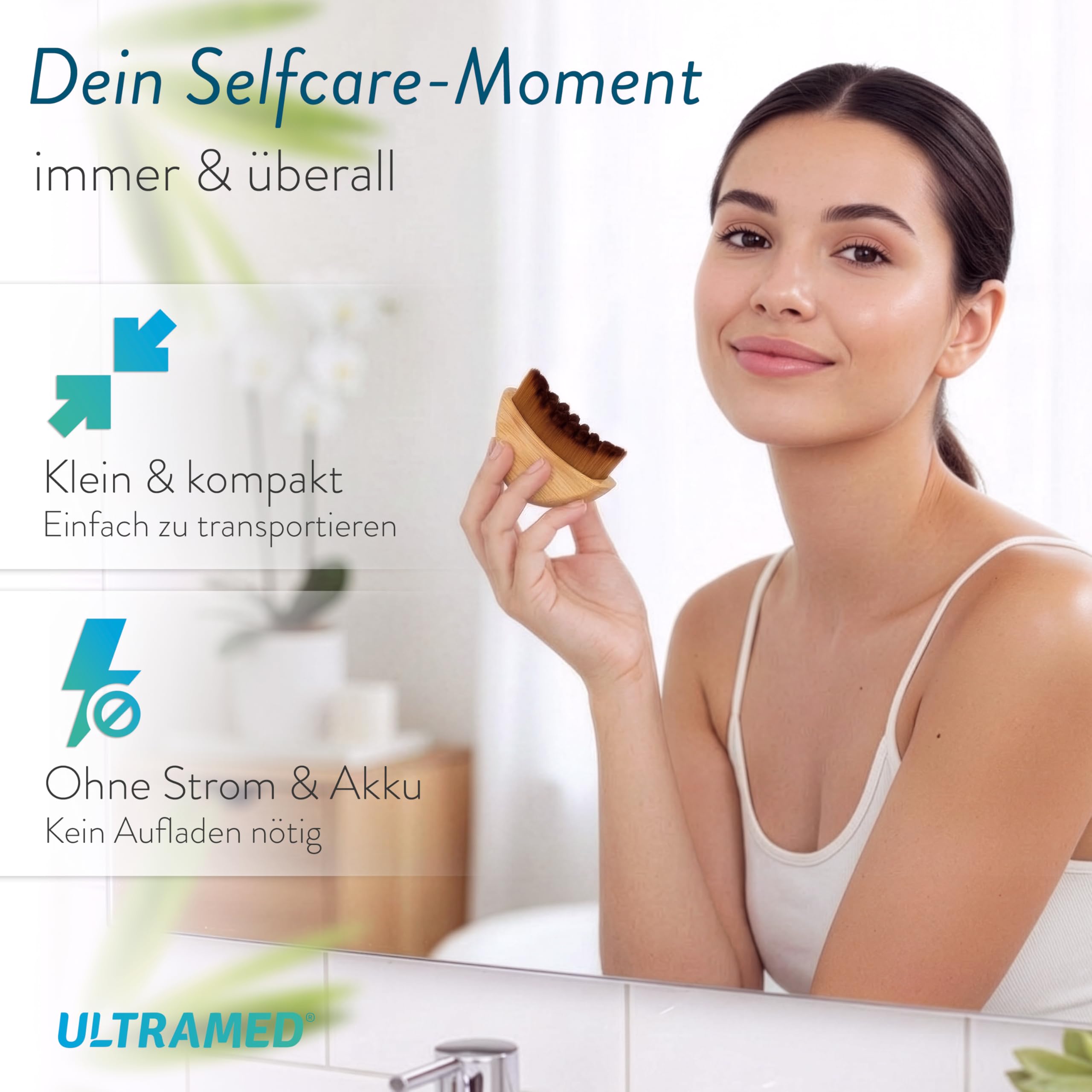 Brosse lymphatique pour le visage de qualité supérieure pour le menton et le cou - Brosse de massage lymphatique et lymphatique pour le visage - Brosse de massage pour les soins du visage, drainage