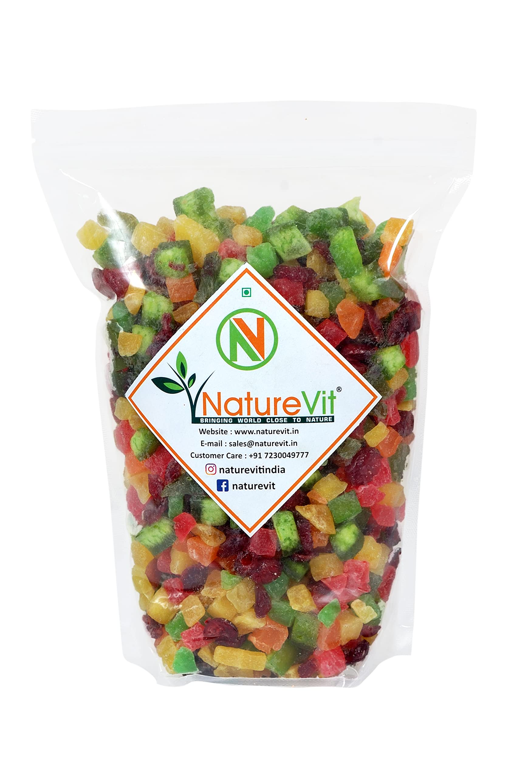 NatureVit Mixed Dried Fruits, 400g | Sun Dried Fruits Cocktail | Pineapple, Kiwi, Strawberry & Many More (B0846MG7G8) Amazon Price History, Amazon Price Tracker