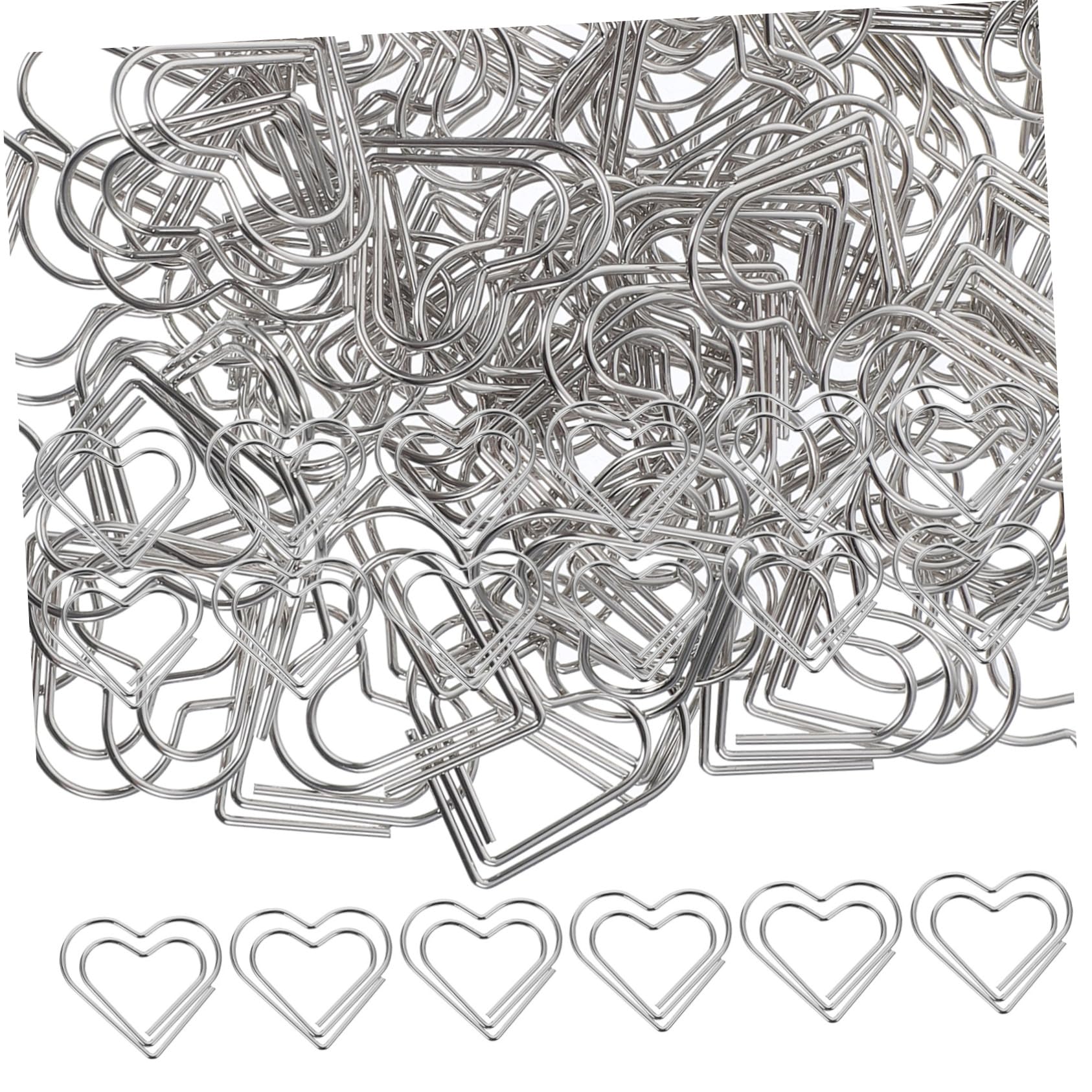DOITOOL 5 Set Graffette Metallo Per Ufficio E Scuola Clip Decorative Per Documenti E Segnalibri Accessori Scrivania Creativi 100 Pezzi * 5