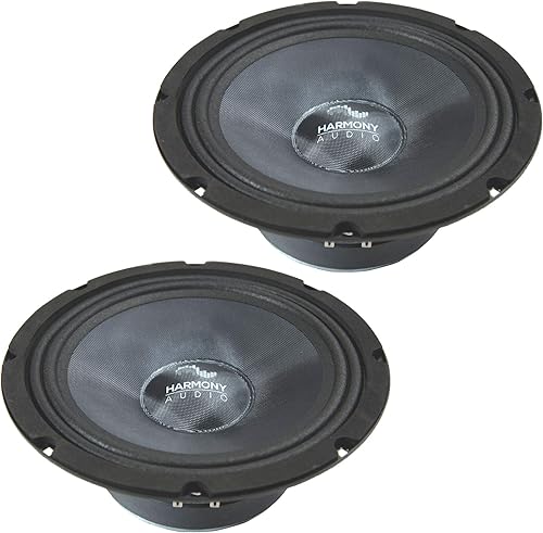 Harmony Audio HA-CMB8 Estéreo para Coche Cabron Mid Bass Mid Range 8" Altavoces 4 Ohm Nuevo