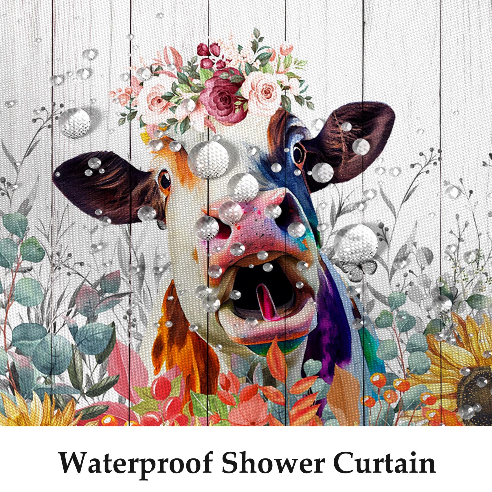 Stampa Umoristica Per Bagno Con Mucca Delle Highlands – Arte Da Parete – 3 Pezzi - Foto 2