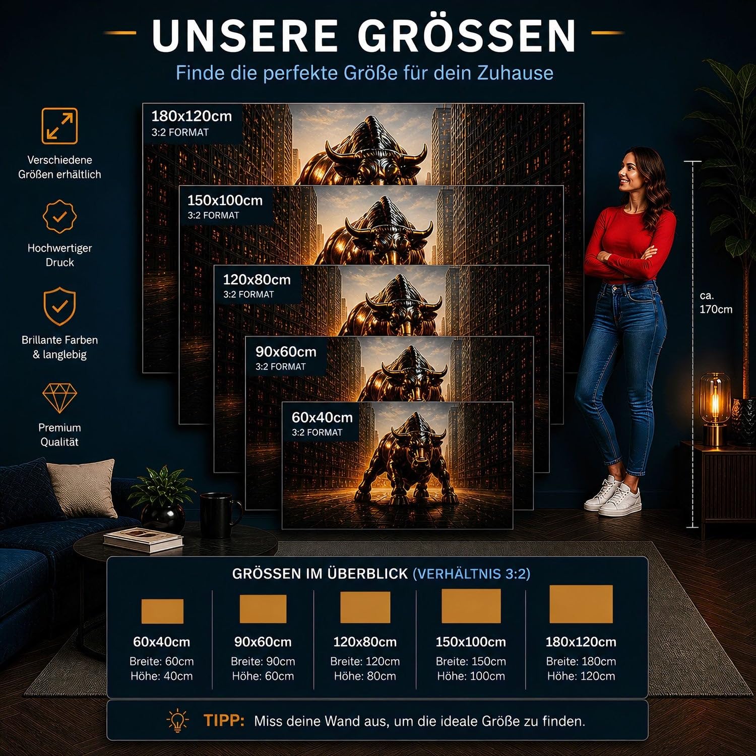 ARTEDinoi Bitcoin Münzen Geldregen Börsenchart Krypto Leinwandbild Wandbild | Bitcoin-Motiv, Börse