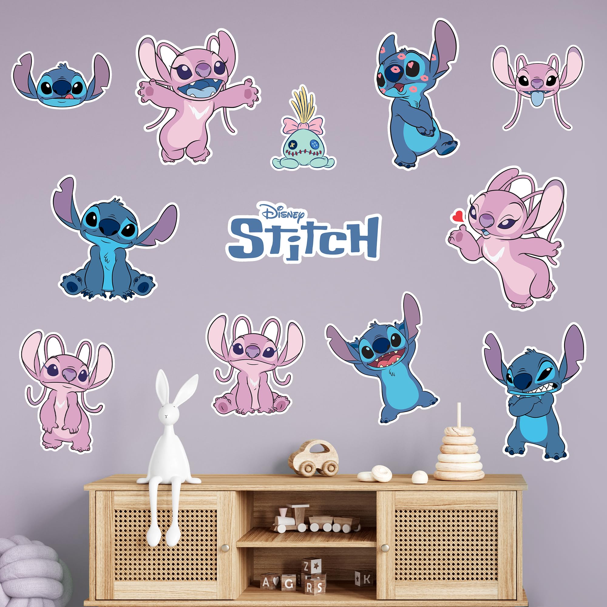 Disney Lilo & Stitch Wall Sticker Decal Art Kids Bedroom Decoration Mural Playroom Wall Decor