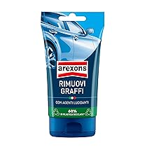 Arexons Pasta rimuovi graffi, auto carrozzeria, Speciali microparticelle per attenuare anche i graffi profondi, Delicato sulla carrozzeria, Con agenti lucidanti, 150 gr
