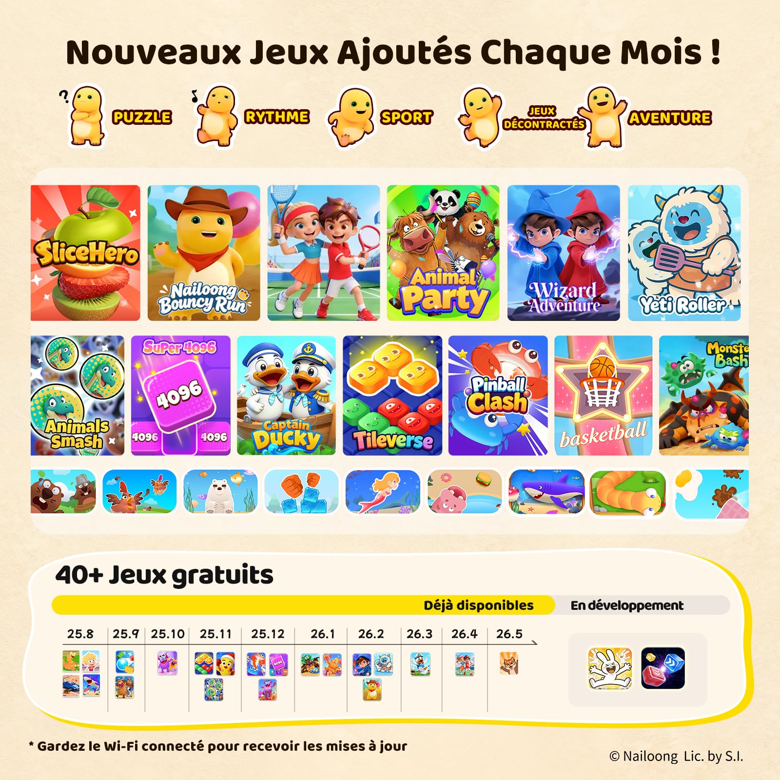 Kinhank MotionX Console de Jeux pour Enfants et Familles, Système de Jeux Vidéo Interactif Parents-Enfants à Détection de Mouvement IA, Plus de 40 Jeux Gratuits, Mises à Jour Mensuelles, Plug & Play