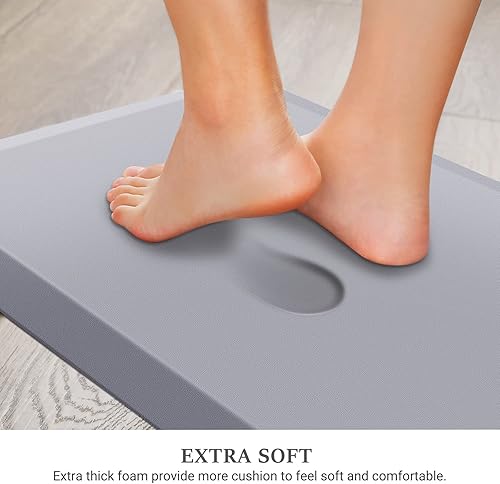 Miniatura 2 de WISELIFE Tapete de cocina antifatiga, tapete de cocina de 4/5 pulgadas, antideslizante, impermeable, resistente, ergonómico, cómodo, duradero, para