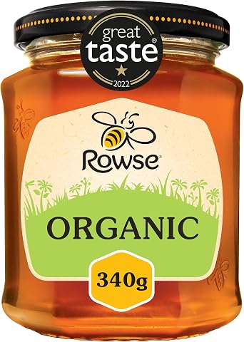 Rowse Honey, Organic Honey, Runny, Jar, 100% pure & natural, 340g