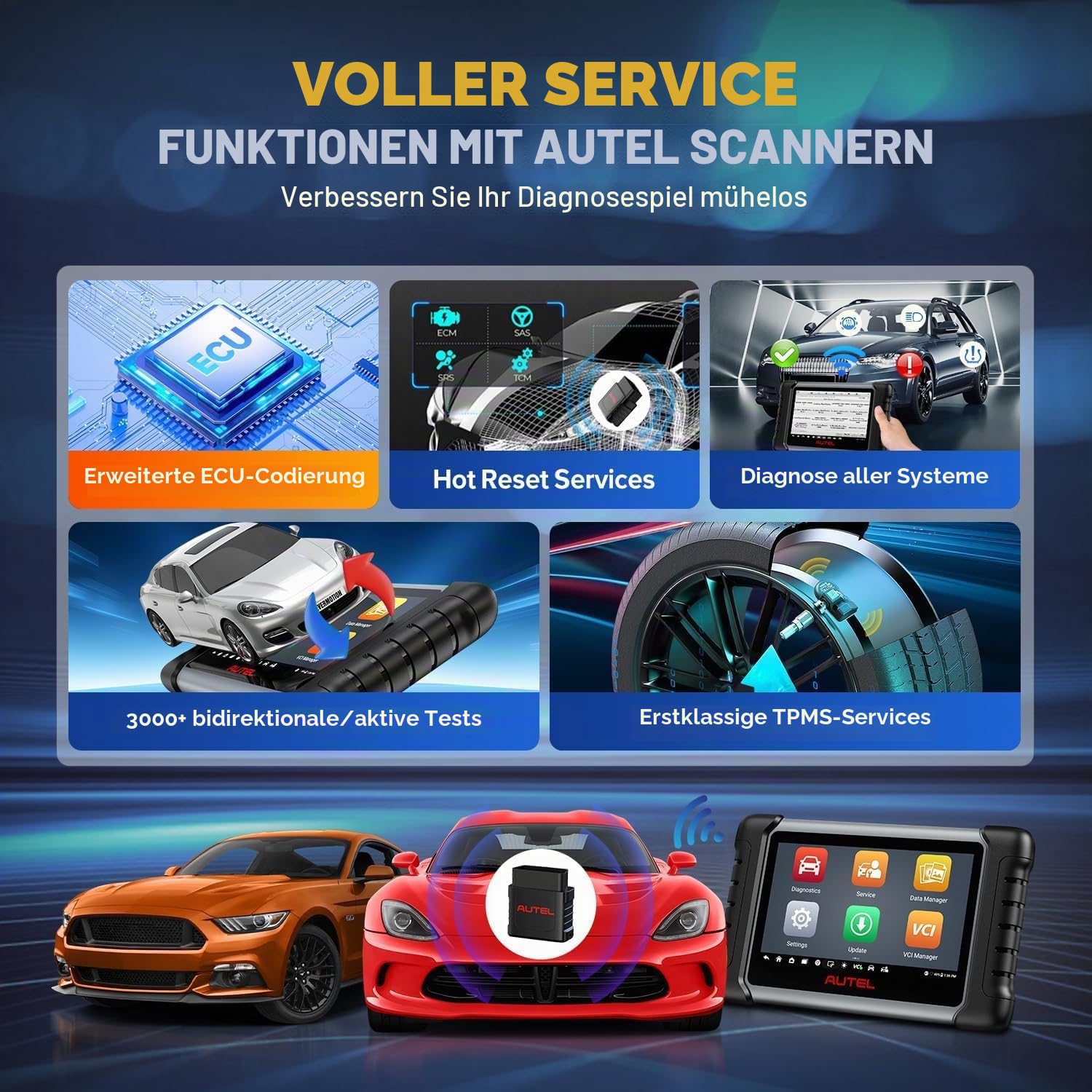 Autel Maxi VCI Mini Wireless Diagnoseschnittstelle Fahrzeug Wireless Dongle | 2026 Neuester MaxiVCI Funktioniert mit Autel MaxiCOM MK808BT PRO MP808BT Pro MK808S-TS MX808S-TS MP808S-TS MK808TS MP808TS