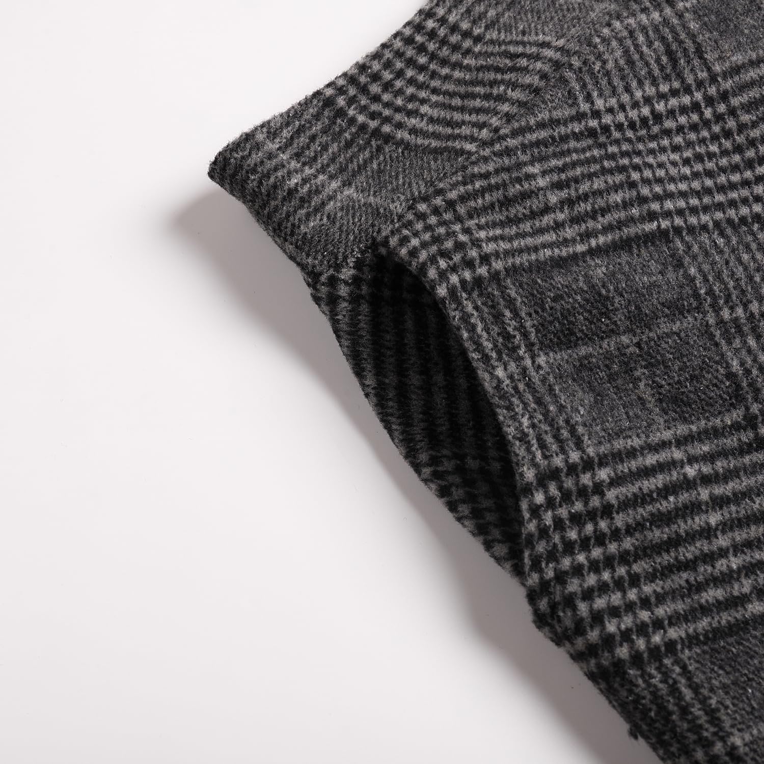 Rock Damen Lang Winter Kariert Wollrock A-Linie Maxirock