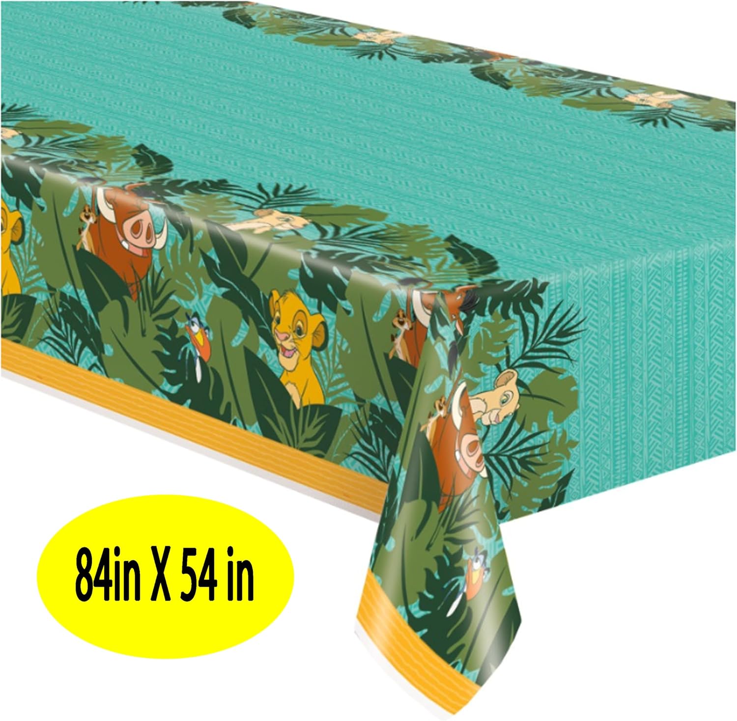 Lion King Party Supplies Pack for 16 Guests – 9" Plates, Luncheon Napkins, Cups, Table Cover & Birthday Candles – Lion King Themed Birthday Decorations