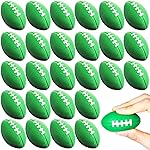 Blulu 30 Pack Mini Foam Football 2.17 Mini Football Party Favor Stress Ball Bulk Small Foam Sports Valentines Ball for Birthday Carnival Reward Party Bag Gift Filler(Green)