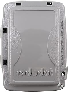 Thomas & Betts CKNMG-NG 1-Gang Non-Metallic While-in-Use Weatherproof Horizontal/Vertical Receptacle Cover with Wasp Guard, Grey (Pack of 12)