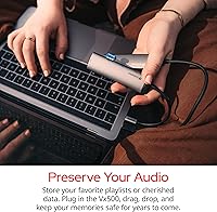 Vista 7 de Verbatim SSD externo Vx500 de 240 GB, USB 3.1 Gen 2 - Grafito