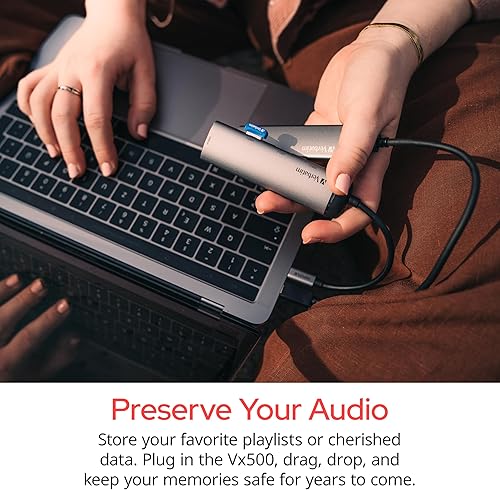 Miniatura 7 de Verbatim Disco duro externo SSD portátil Vx500 de 1 TB USB 3.1 Gen 2 - Gris espacial