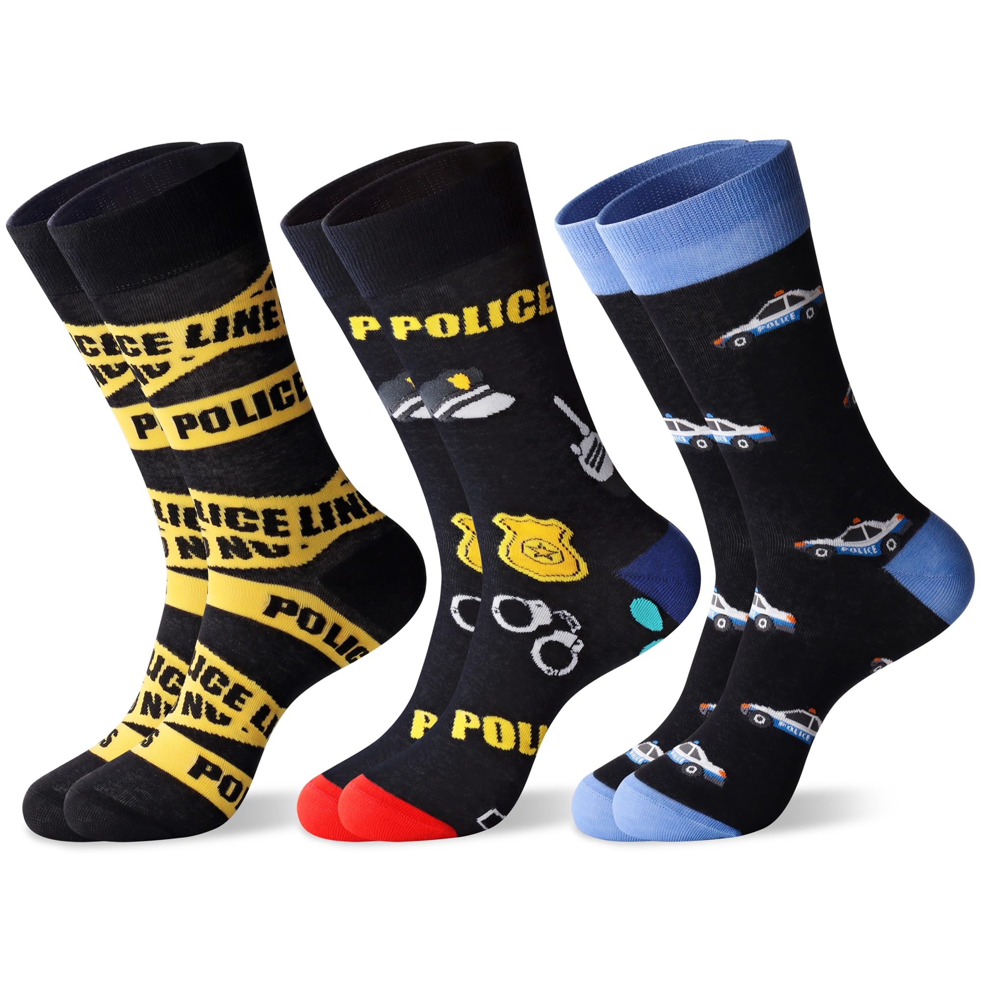 Mens Funny Fun Crazy Funky Dress Crew Socks Gifts for Men Dad Grandpa