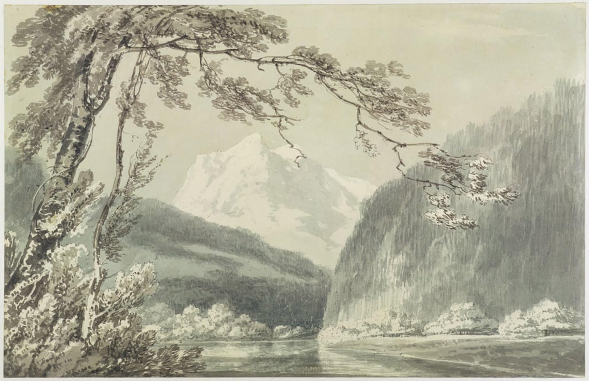 Artxlxxbn No Frame Famous Painting Art Wall Decor Abstract Art Picture Near Grindelwald By Mallord William Turner Animal Pictures For Home Decor 60X90cm