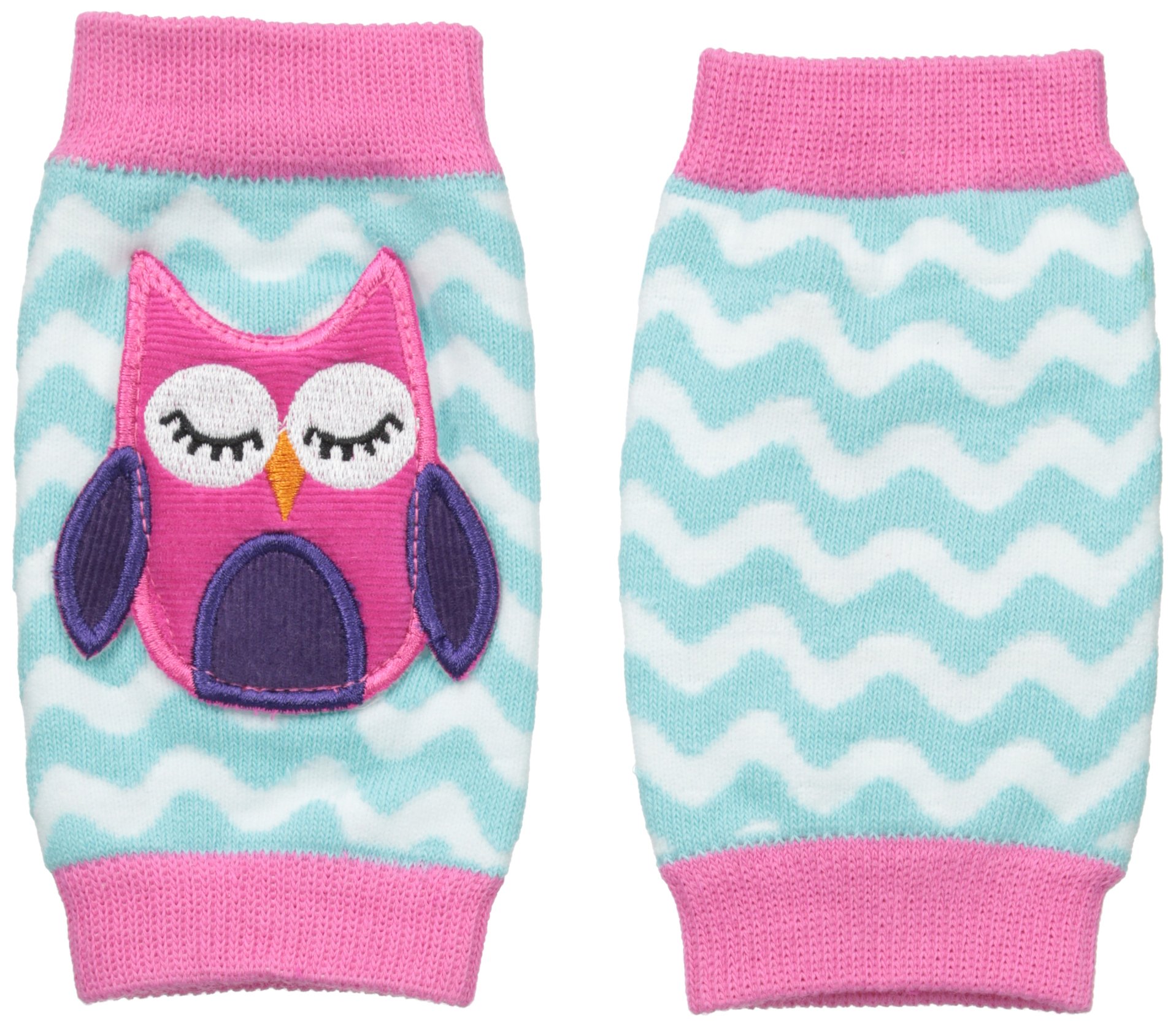 Mud Pie Baby Boys' Owl Knee Pads, Blue, One Size