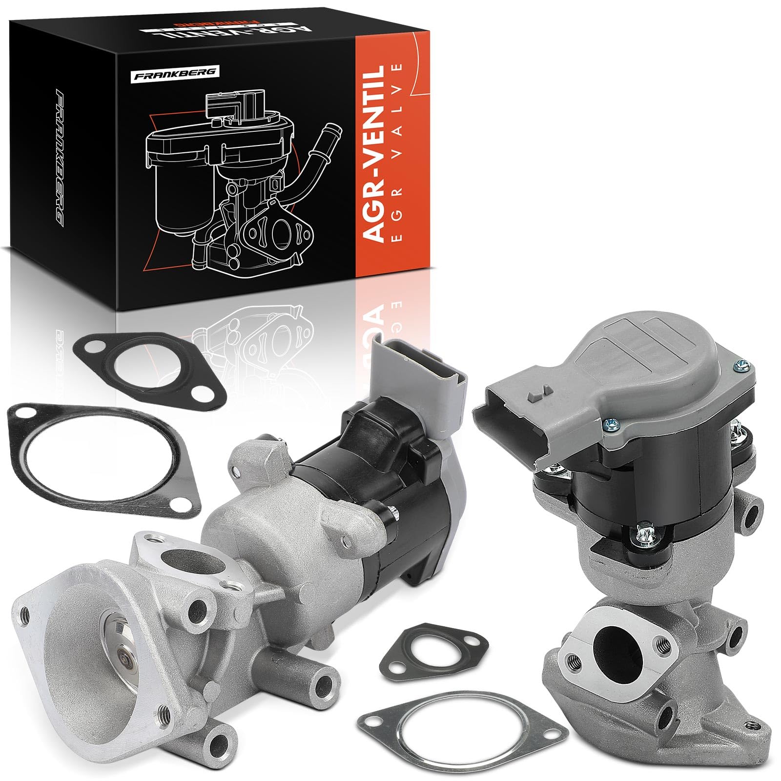 Frankberg 2 válvulas EGR enfriadoras de recirculación de gases de escape | Compatible con: Discovery III L319, Discovery III Furgoneta L319, R.a.n.g.e R.o.v.e.r Sport L320, Discovery IV L319
