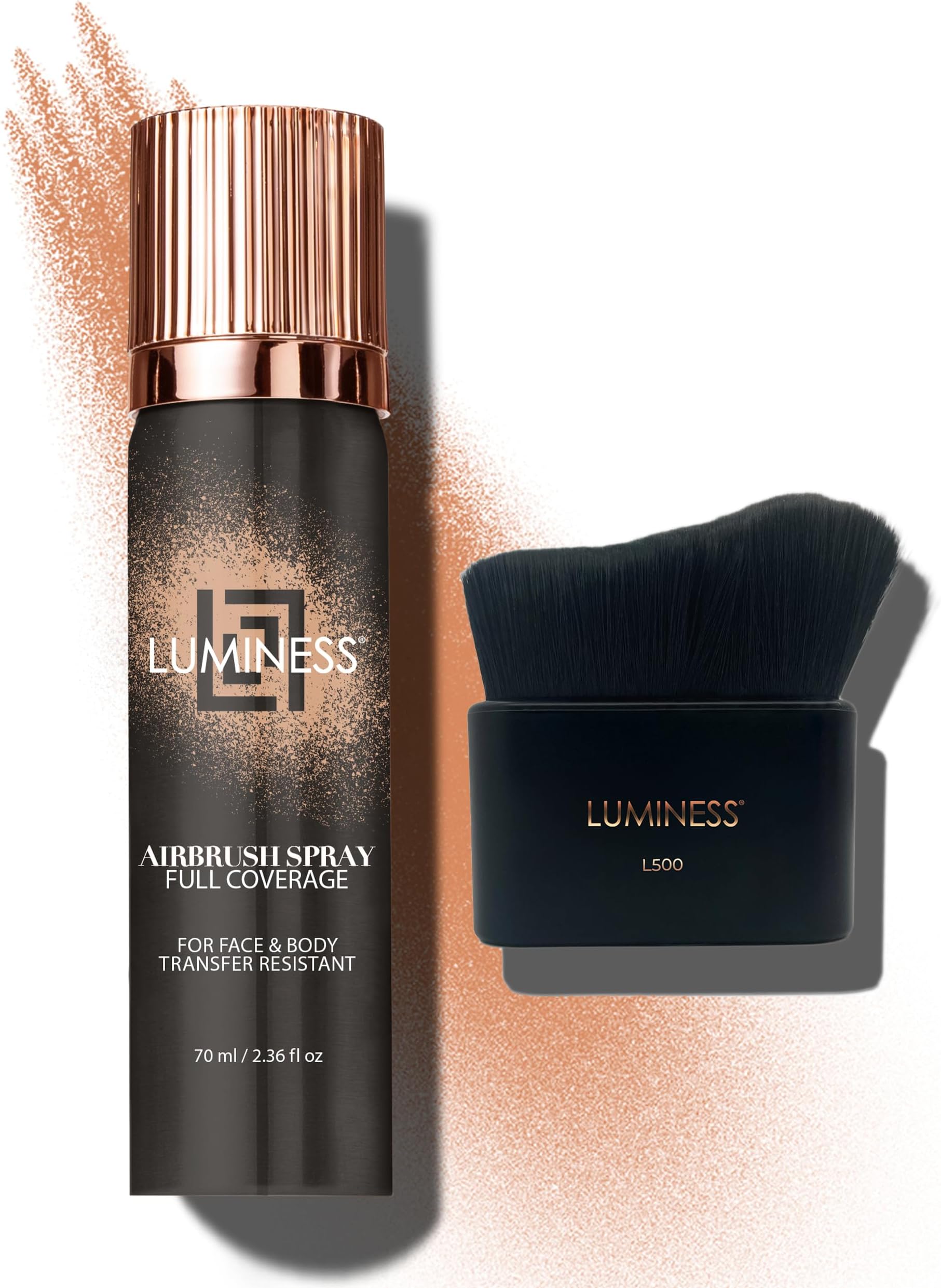 LUMINESS Spray Airbrush Foundation Makeup with L500 Buffing