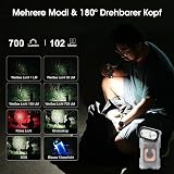 WUBEN X3 Mini Lampe de Poche Rechargeable Avec Borne de recharge et Aimant, Lampe de Poche EDC À 180 Degrés, Étanche Ip65, Porte-Clés, 10 Modes, Lanière de Chargement de Type C Pour le Camping - 3